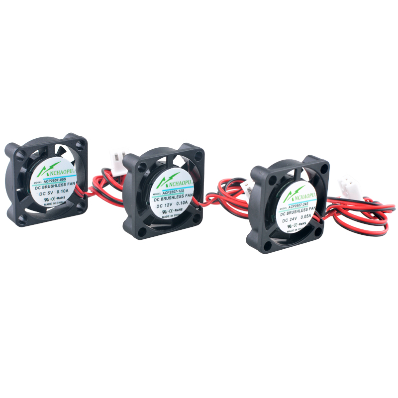 Raspberry Pi Water Cooling Kit - ANCHAOPU-Ventilateur de refroidissement ultra-fin, 25mm, 2.5cm,