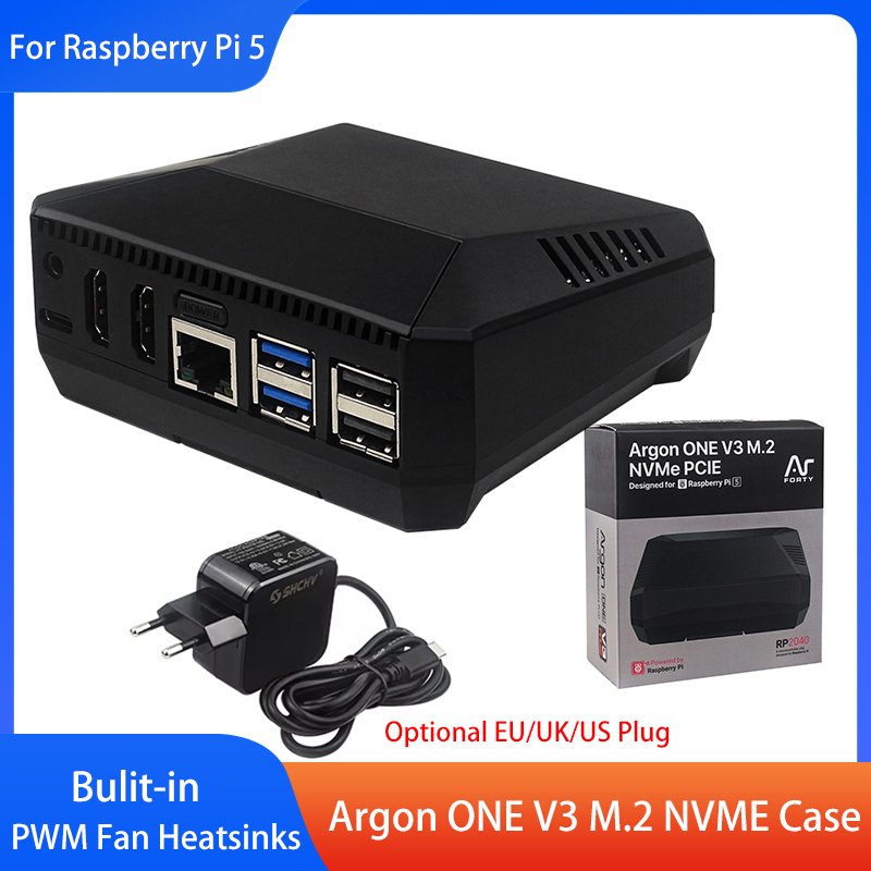 Boîtier Argon ONE V3 M.2 NVME, - Argon One V3 M.2 Nvme Case avis et prix